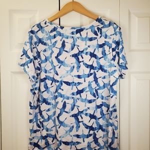 L.L.Bean Bird Cotton Shirt